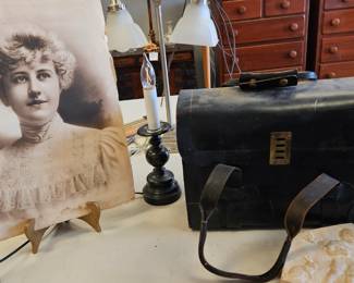 vintage leather naval bag and more 