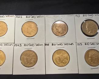 pre 33 10 dollar Gold Indians!!!