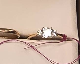 princess cut Diamond bridal set 