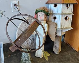 weathervane and bird house 