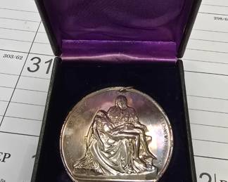 sterling large medal 