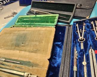 Vintage drafting tools.