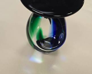 Signed murano oball studio !! Nice piece of vintage art glass 