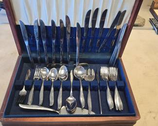 flat ware set silver plated 