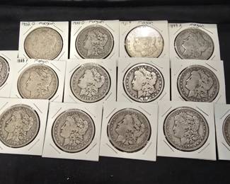Morgan silver dollars 