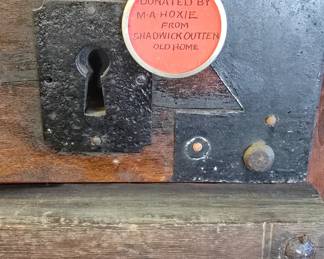 absolutely amazing vintage lock and key collection., from Girard Butler. these were made circa 1920 and the actual boards are in the photo album along with other collections Girard Butler collected. we will be selling them by the board, many of the locks have tags and dates from where they came even a lock from the 12th President Zachary Taylors home.  boards are roughly 6ft long !