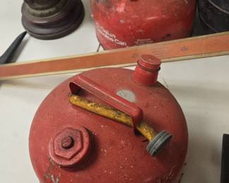 2 vintage gas cans the good ones!! 