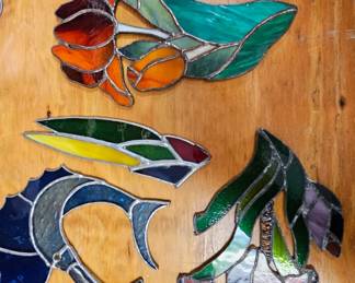 stained glass ornaments 