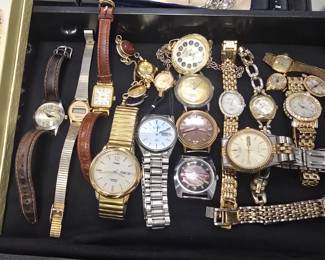 large watch collection womens and mens 