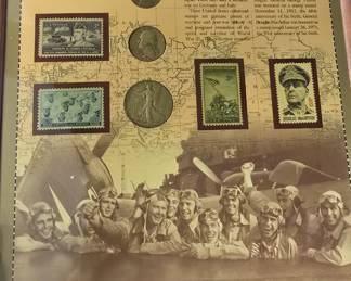 world war 2 coin and stamp collection 