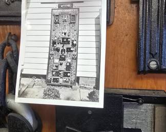 absolutely amazing vintage lock and key collection., from Girard Butler. these were made circa 1920 and the actual boards are in the photo album along with other collections Girard Butler collected. we will be selling them by the board, many of the locks have tags and dates from where they came even a lock from the 12th President Zachary Taylors home.  boards are roughly 6ft long !