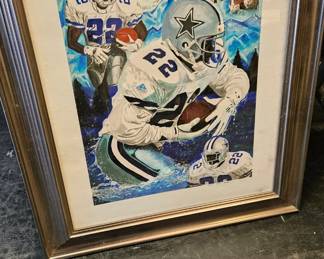 Emmit smith framed 