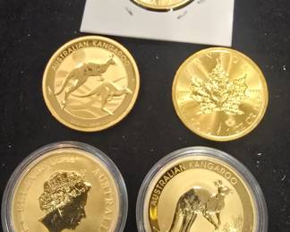 1 oz gold Australian kangaroos 