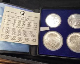 Olympic silver coin set 