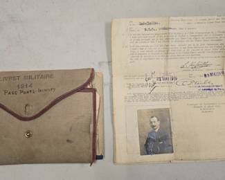 1914 military papers and pouch cool find 