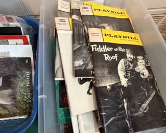 LOTS of vintage playbills and other ephemera
