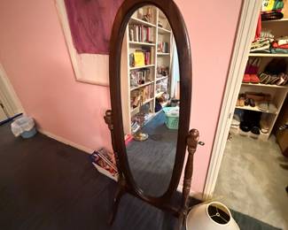 One of two floor length mirrors 