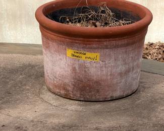 Vintage Benocci Italy Terracotta Pots HUGE - Four of them! 