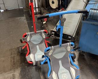 Two drift scooters for kids to ride on