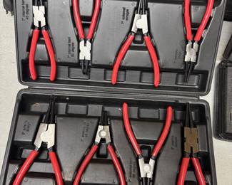 Set of snap ring pliers