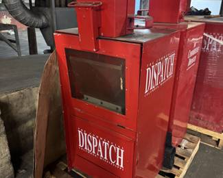 Multiple metal Dispatch racks for sale, varying conditions