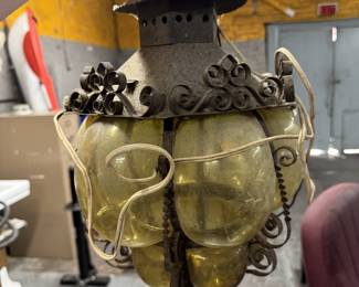 Unique Spanish-looking light fixtures