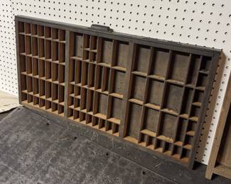 Vintage typeset tray