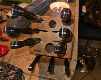 9 piece cutco knife set in block 
$350