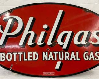 DSP ‘Philgas Bottled Natural Gas’ Sign, 48in x 28in