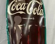 1944 Coca-Cola Die Cut Bottle Advertising Sign, 71in x 20in