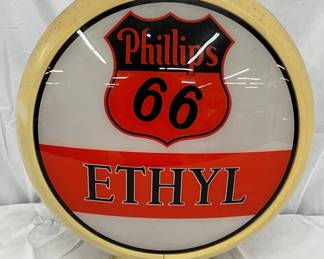 Phillips 66 Ethyl Plastic Body Gas Pump Globe, 13in