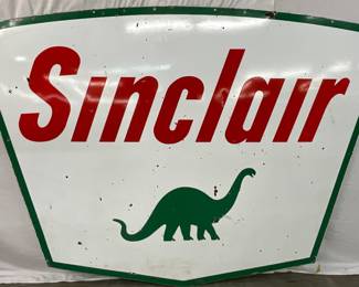 DS Porc. Sinclair Service Station Sign, 84in x 60in