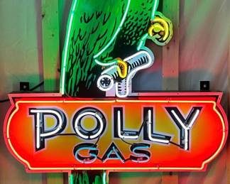 Polly Gas Neon Sign, 45in x 73in