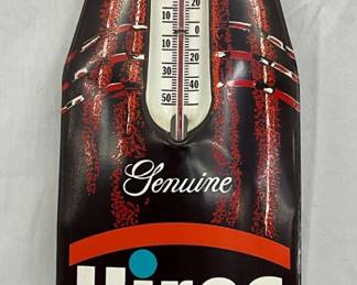 Hires Root Beer Die-Cut Convex Bottle Therm, 8×28.5 Inches