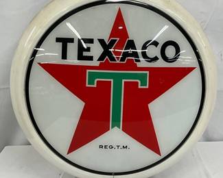 Texaco Pump Globe with Plastic Body, 16 inches
