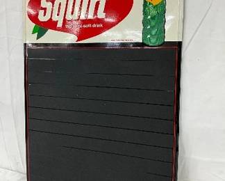 Emb. Metal Squirt Soda Menu Board Sign, 20in x 28in