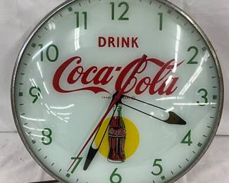 Coca-Cola Pam Clock, 15-Inch Diameter
