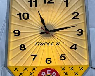 Red Devil Soot Remover Electric Clock, 15×19 Inches