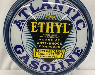 Atlantic Gasoline Pump Globe with Metal Body, 22 inch