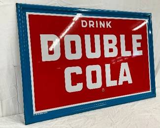 Double Cola Self-Framed Metal Sign, 36 x 24 Inches