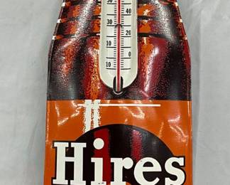 Hires Root Beer Convex Bottle Therm, Made in USA