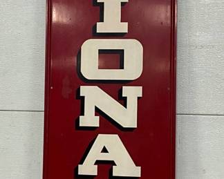 National Battery Vertical Sign, 14 1/2in x 56in