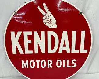 Kendall Motor Oils DS Metal Sign, 24 inches