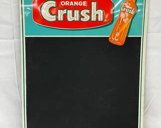 Emb. Orange Crush Menu Board, 19in x 27in