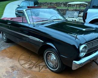 1963 Ford Falcon Futura Convertible in Black with Red Interior
