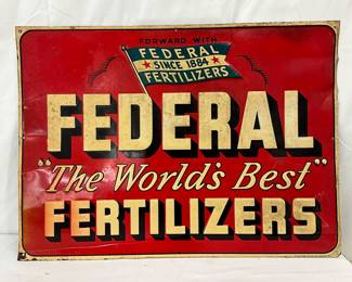 Emb Federal Fertilizers Metal Sign,’ 19×14 Inches