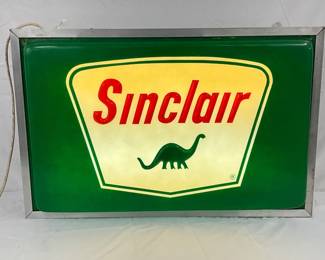 Sinclair Lighted Lexan Can Sign, 38×24 Inches