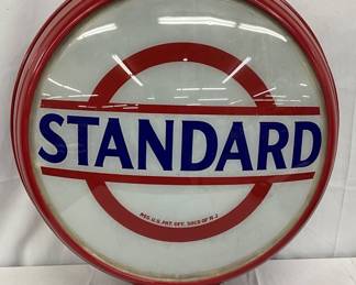 Esso/Standard DS Gas Pump Globe with Metal Body, 22 in