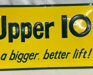 Emb. Upper 10 Soda King Size Sign, 30×12 Inches