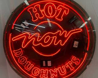 Krispy Kreme ‘Hot Now Doughnuts’ Neon Sign, 45 Inches, Fully Functional